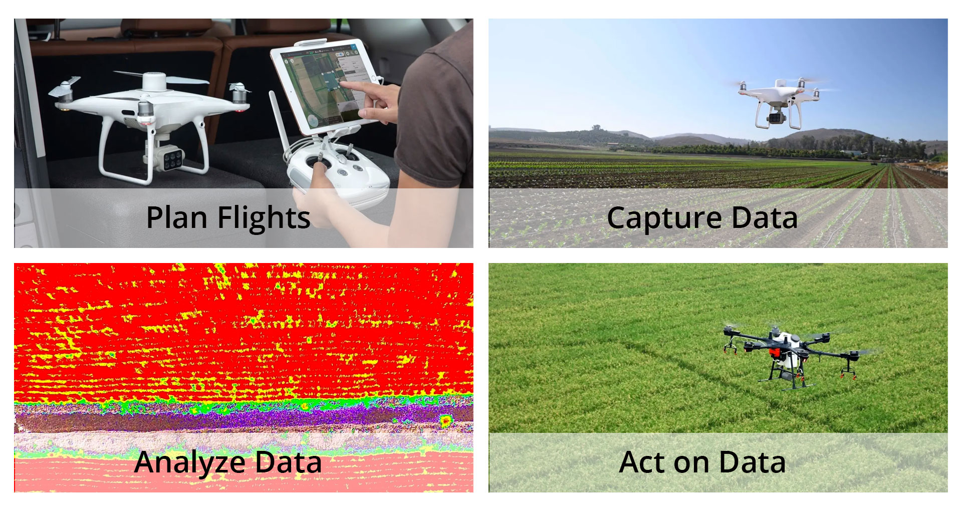 DJI P4 Multispectral Intelligent Agriculture Missions