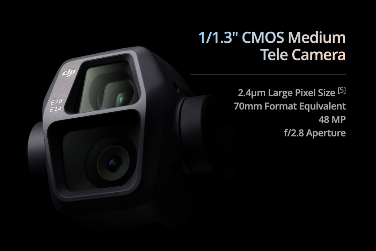 DJI Air 3S Descriptions - Medium Tele Camera: Unforgettable Portraits Photography