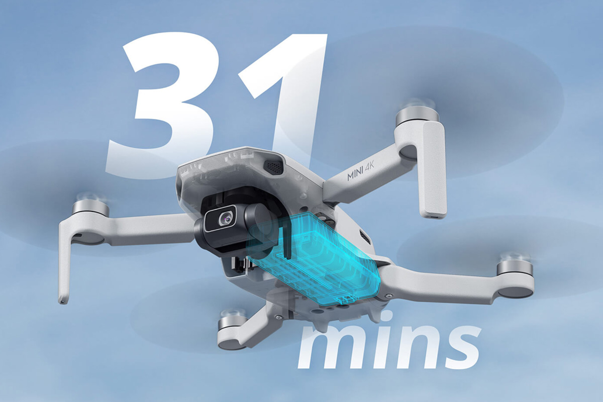 DJI Mini 4K Descriptions - 31-Min Max Flight Time