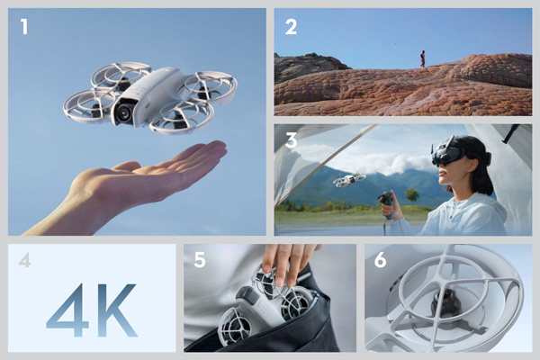 DJI Neo Descriptions - A Palm-Sized Drone for Vlogs