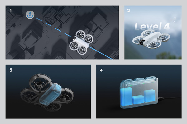 DJI Neo Descriptions - Stable Flight, Impressive Battery Life