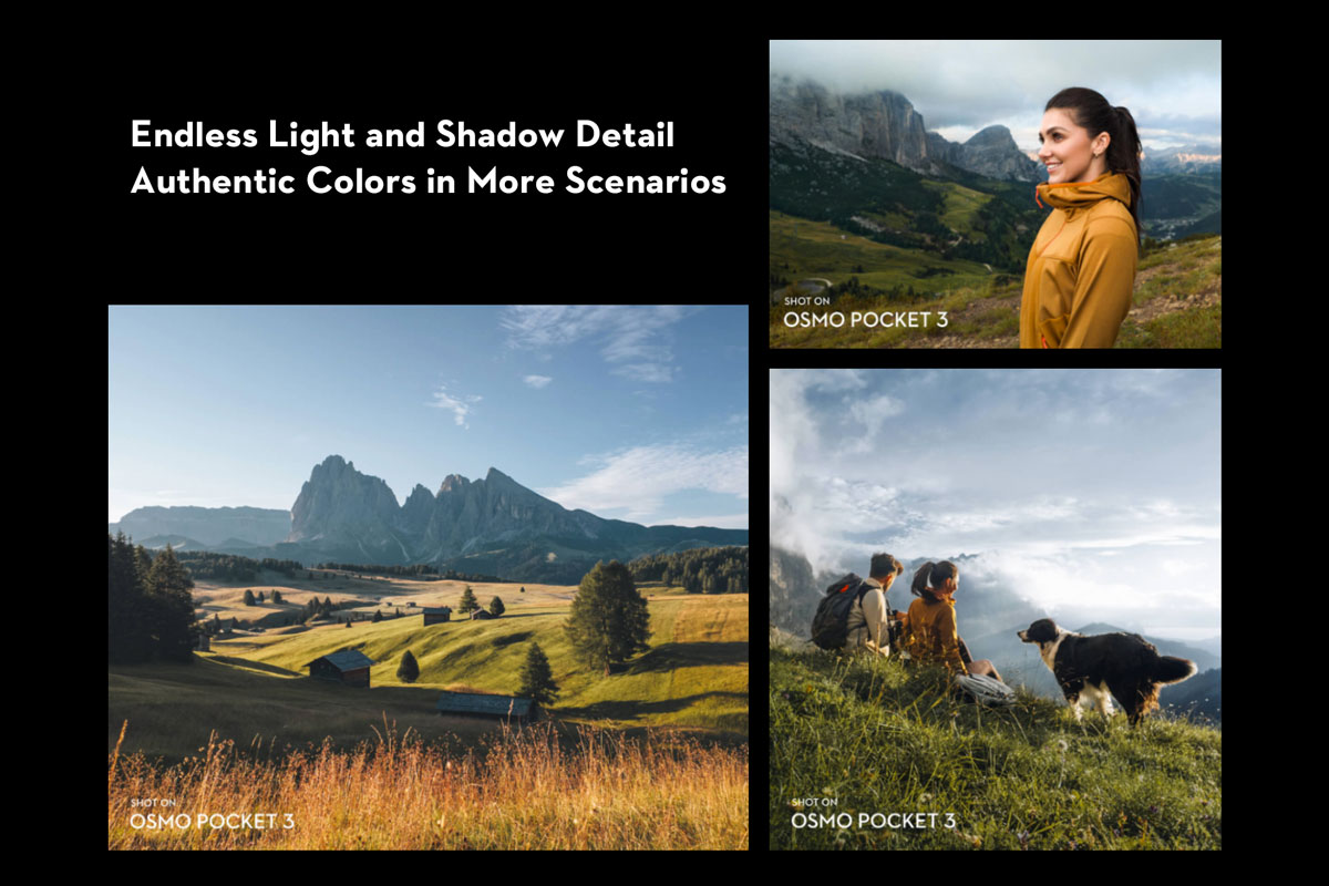 DJI Osmo Pocket 3 Descriptions - Endless Detail,
            Authentic Colors