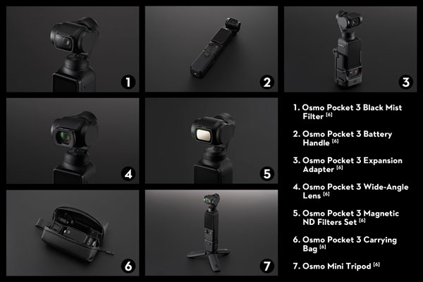 DJI Osmo Pocket 3 Descriptions - Accessories That Unleash Imagination