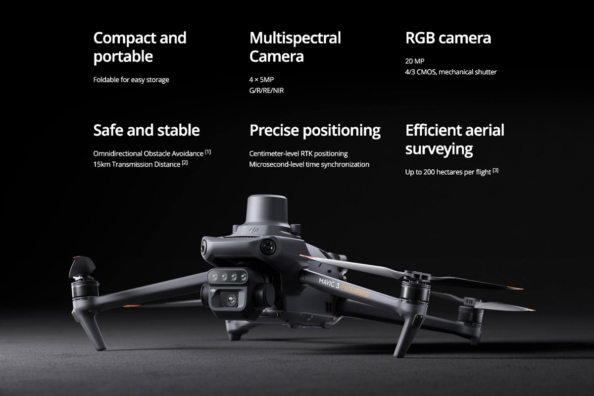 DJI Mavic 3M Descriptions - See More, Work Smarter