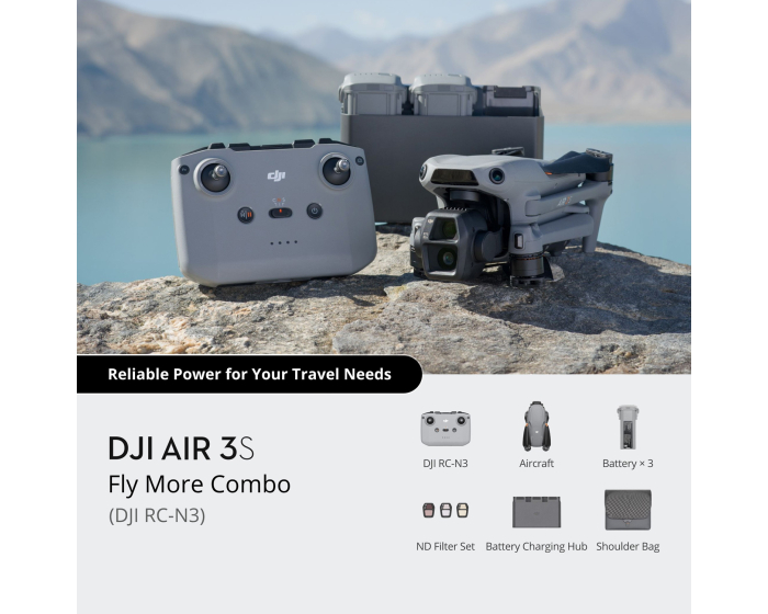 DJI Air 3S Fly More Combo (DJI RC-N3)
